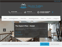 Tablet Screenshot of elevatebuildersmn.com